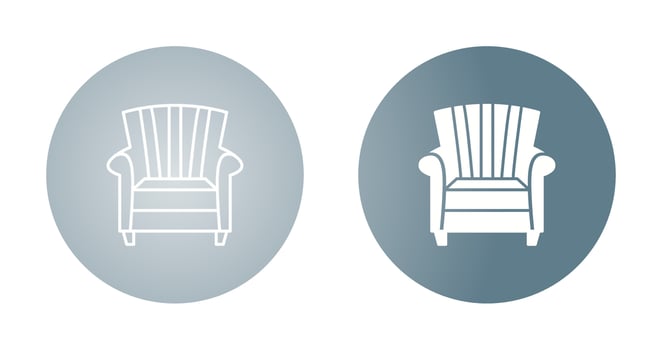 Double Sofa Vector Icon