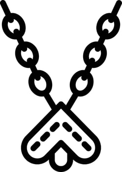 Vector Design Necklace Icon Style