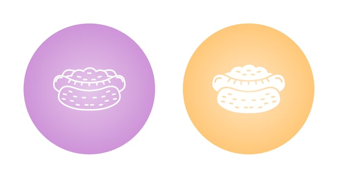 Hot Dog Vector Icon
