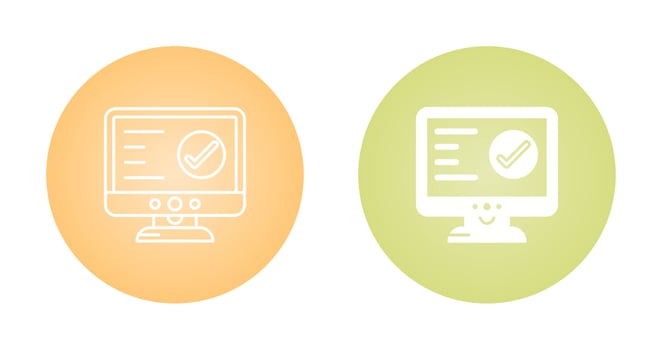 Check Lcd Vector Icon
