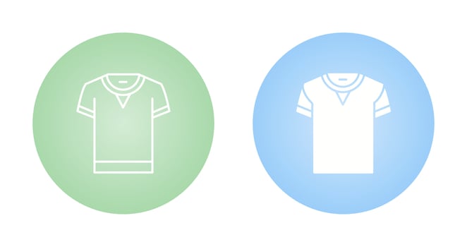 T Shirt Vector Icon