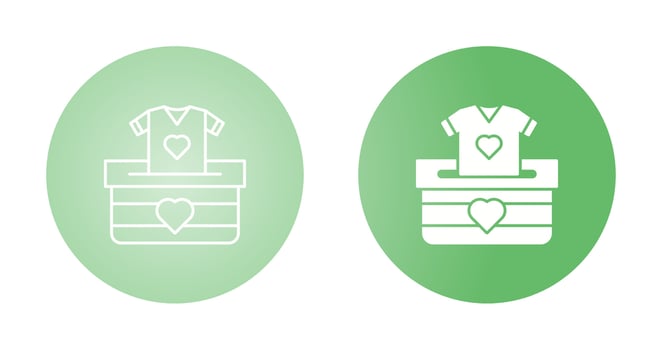 Cloth Donate Vector Icon