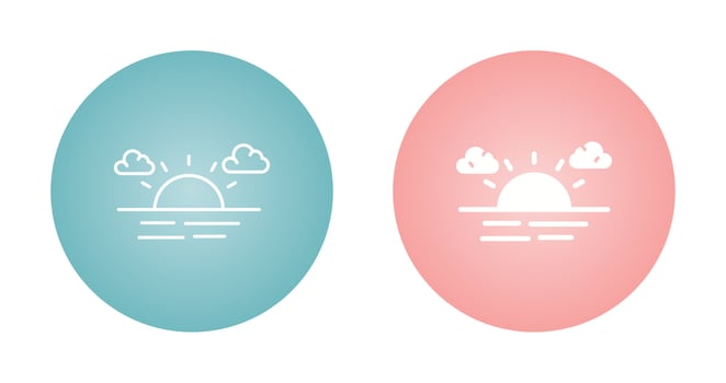 Sunset Vector Icon