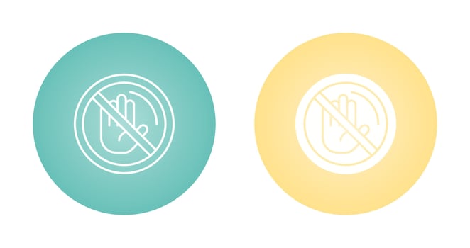 No Passing Vector Icon