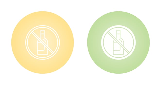 No Alcohol Vector Icon