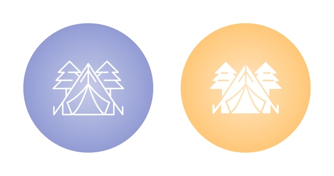 Tent Vector Icon
