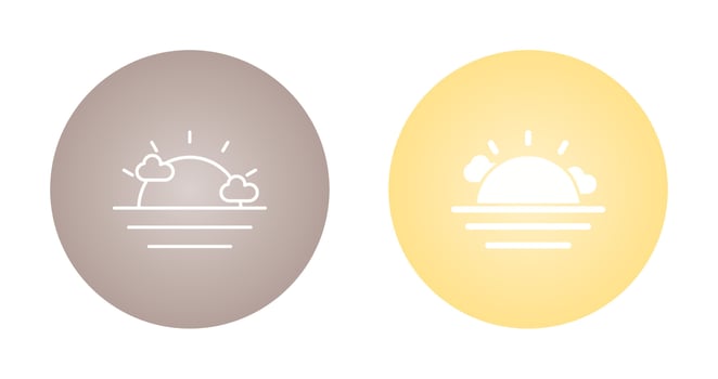 Sunset Vector Icon