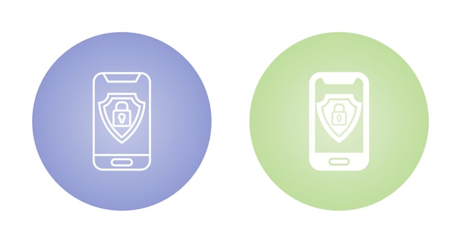 Mobile Security Vector Icon
