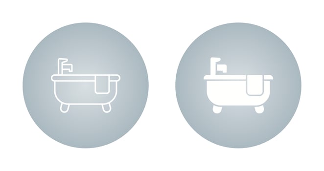 Bathtub Vector Icon