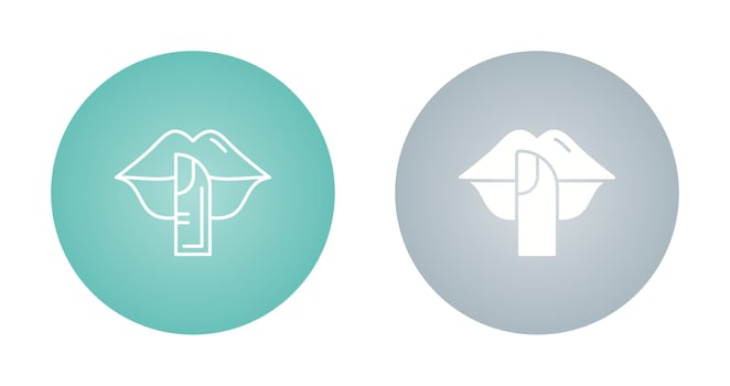 Silence Vector Icon