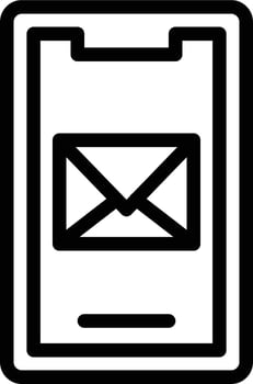Vector Design Mobile Mail Icon Style