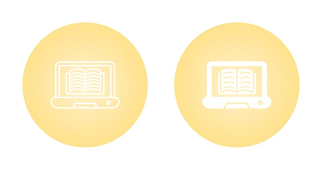 Online Library Vector Icon