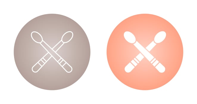 Drumsticks Vector Icon