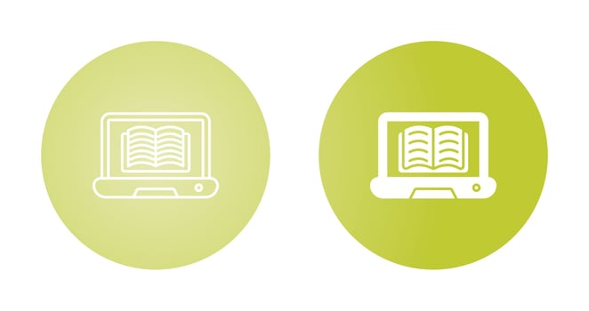 Online Learning Vector Icon