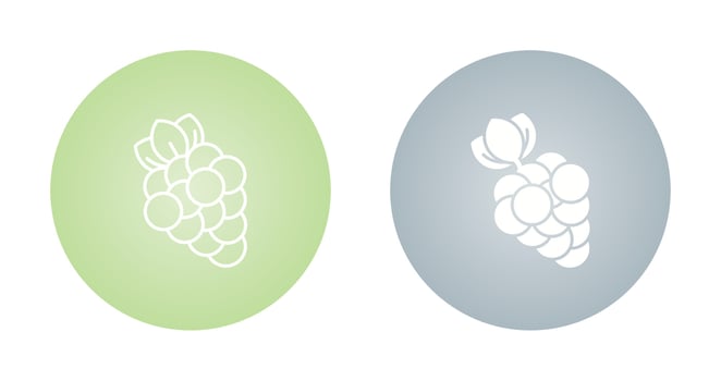 Grapes Vector Icon
