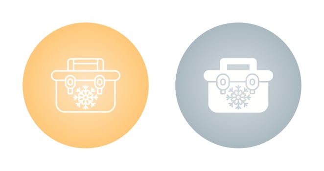 Portable Fridge Vector Icon