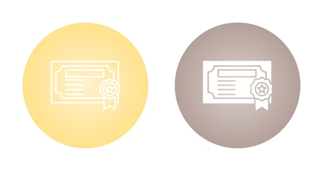 Certificate Vector Icon