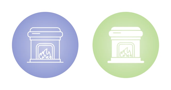 Fireplace Vector Icon