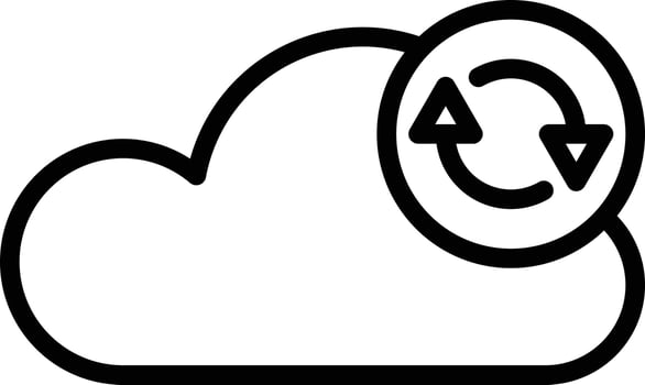 Vector Design Data Synchronization Icon Style