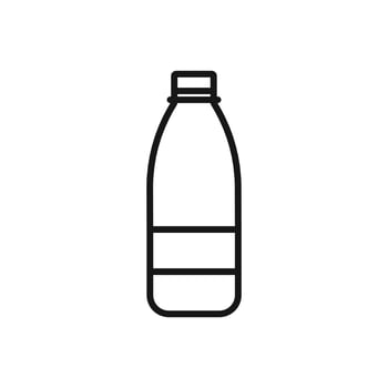 Editable Icon of Plastic Bottle, Vector illustration isolated on white background. using for Presentation, website or mobile app