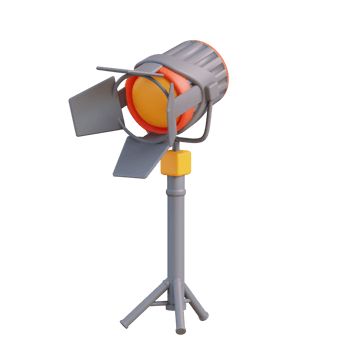 3d illustration lighting film png
