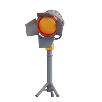 3d illustration lighting film png