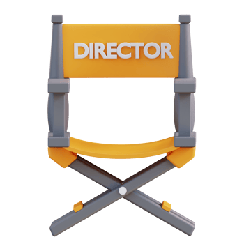 3d illustration director chair png