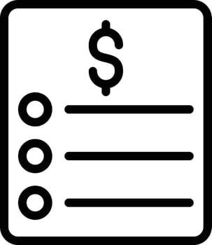 Vector Design Price List Icon Style