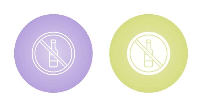 No Alcohol Vector Icon