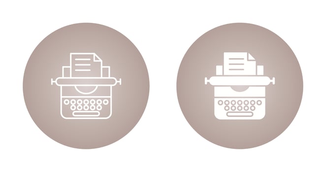 Typewriter Vector Icon