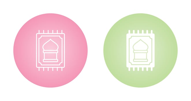 Prayer Rug Vector Icon