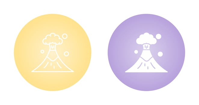 Volcano Vector Icon