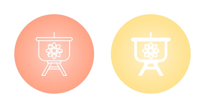 Atom Presentation Vector Icon