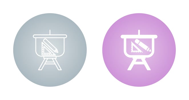 Designing Presentation Vector Icon