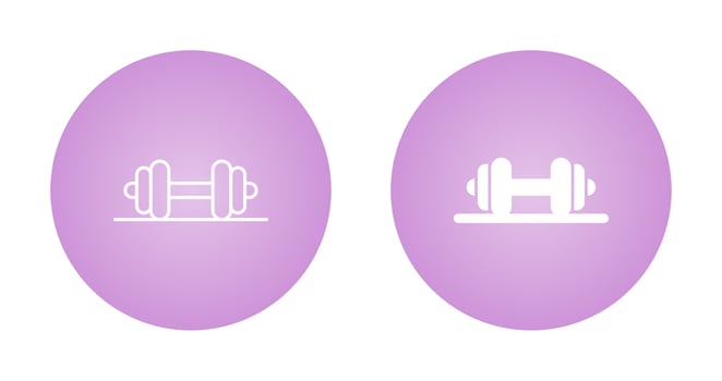 Dumbbell Vector Icon