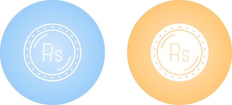 Rupee Currency Vector Icon