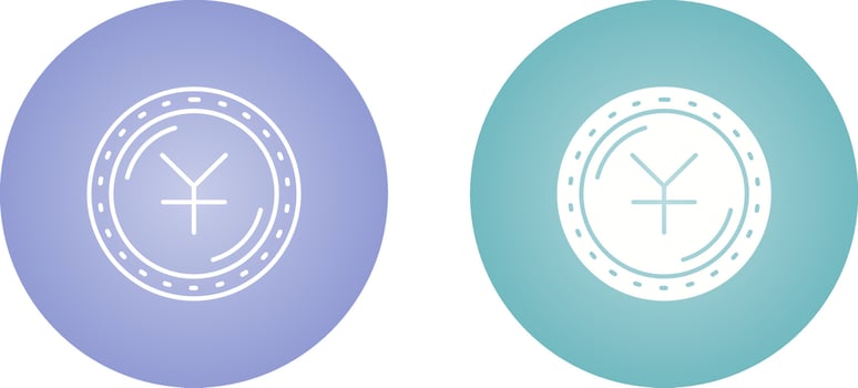 Yuan Currency Vector Icon