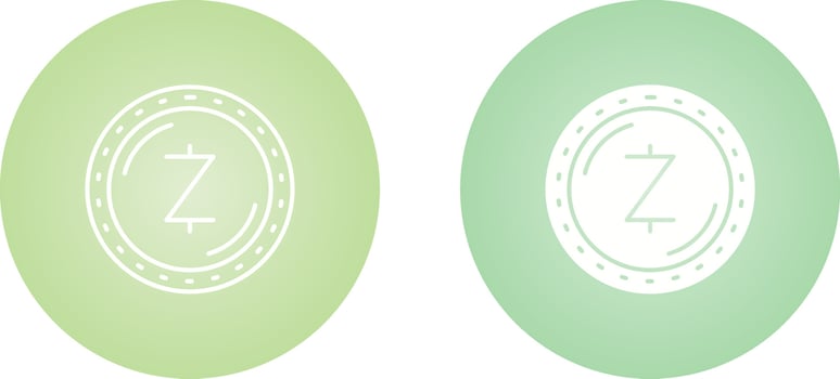 Zcash Currency Vector Icon