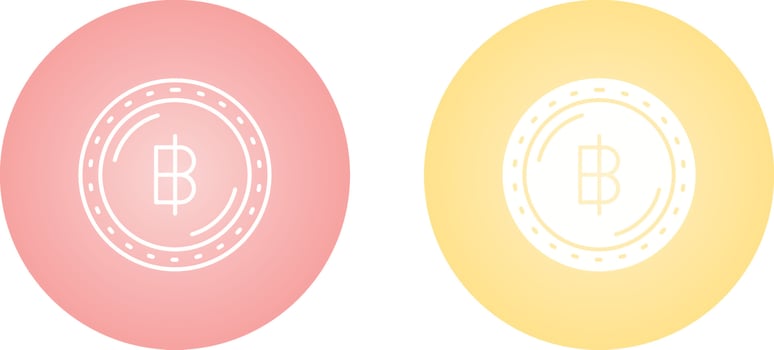 Baht Currency Vector Icon