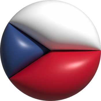 Czech flag circle 3D. png