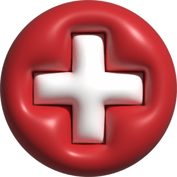 Switzerland flag circle 3D. png
