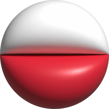 Poland flag circle 3D. png