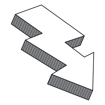 3D direction arrow png