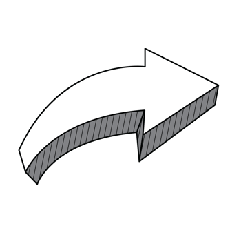 3D direction arrow png