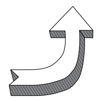 3D direction arrow png