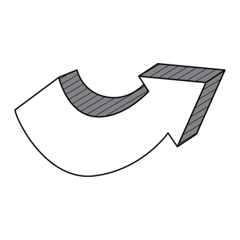 3D direction arrow png