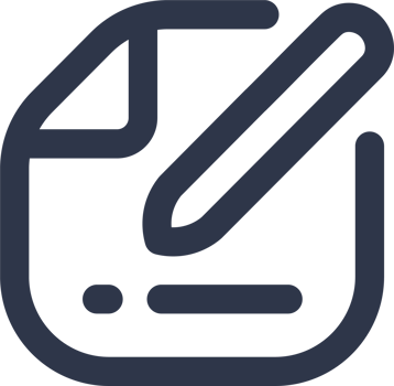 Edit icon in black colors. Register signs illustration. png