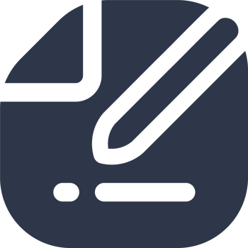Edit icon in black colors. Register signs illustration. png
