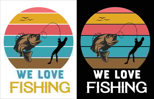 Fishing t shirt design ,T shirt design , Typoghrapy t shirt design , vector