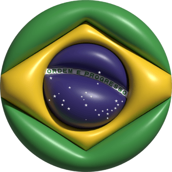 Brazil flag circle 3D. png